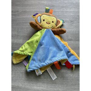Taggies‎ Lovey Multicolor Monkey Security Blanket Plush Baby Toy